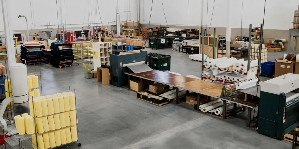 The manufacturing floor of Lake Country Manufacturing