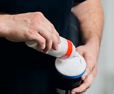 compound being added to a pad