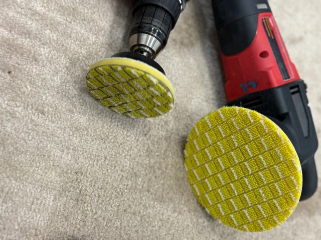 Carpet and upholstery pads on tools